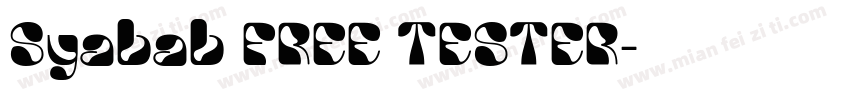 Syabab FREE TESTER字体转换